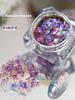 1box Nail Art Glitter Stars Aurora Opal Sequins Nail Rhinestones Gradient Polarized Watercolor Magic Nail Decoration Kit