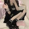 Stylish Lace Middle Tube Socks Girls Black White JK Cotton Breathable Casual Female