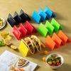 1/2/6Pcs Mexican Roll Rack Taco Holder Plastic Taco Holder Wave Shape Tray Holder Taco Cake Rack Display Stand Kitchen Gadgets