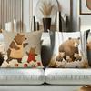 Cute Bear Patterned Throw Pillows for Home Decor Polyester pillowcase, sofa decorative cushion cov Headboard Pillow