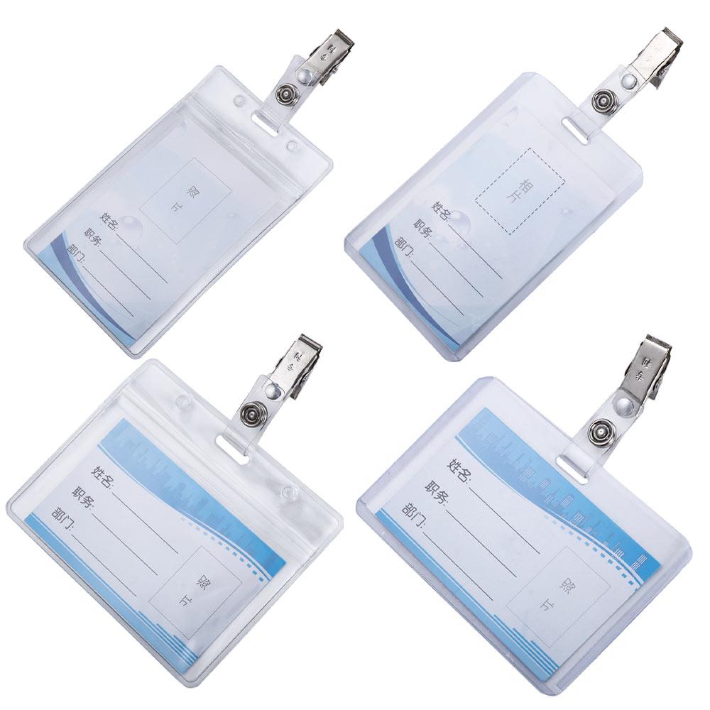 ID Credit Card Bank Card Work Card Protection Cover Badge Holders Work Card Holder Office Supplies