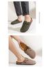 Unisex Plus-Size European Style Closed-Toe Slippers with Thick Sole for Outdoor Wear
