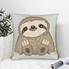 Sloth Pillowcase Sofa Cushion Cover Decorative Pillowcase (40X40Cm) (45X45Cm) VR Bedding