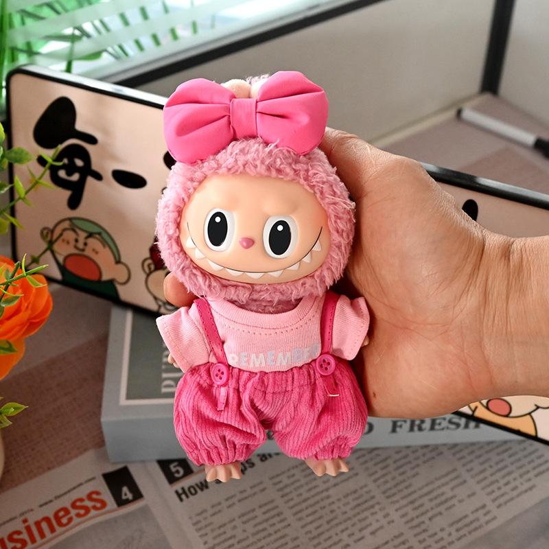 Labubu Decorations, Labubu Clothes, First and Second Generation, Suitable for 17cm Dolls, Labubu Clothes, Doll Powder Clothing