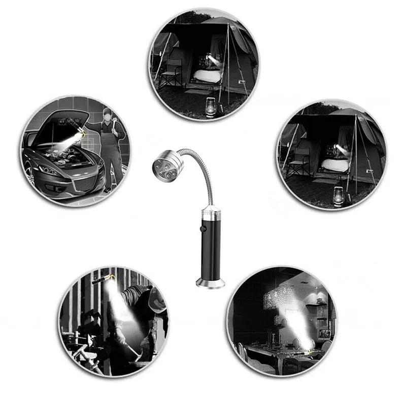 9 LED Outdoor Super Bright Magnetic Base Barbecue Lights Soft Tube Torch Lighting Lamp 1pc BBQ Grill Light
