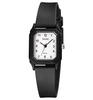 SKMEI Slim, Minimalist Design, Simple, Three-Hand Watch, White Dial (Black and White Hands), Black Bezel, Black Strap, 50M Water Resistance,