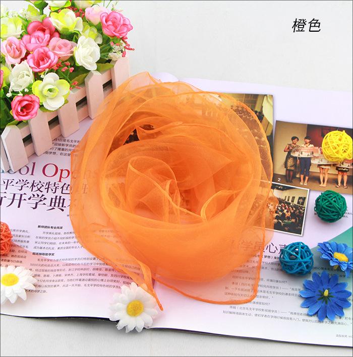 

60* 60CM Ladies Scarves Four Seasons Available fashion Woman s Professional Small Squares New Design Silk Solid Scarf 60x60cm