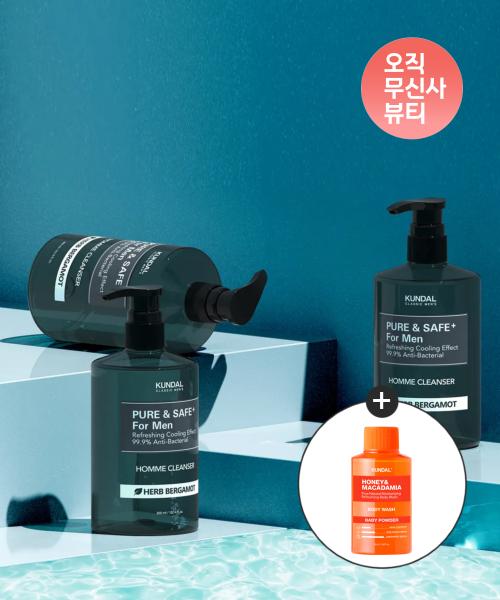 Pure & Safe Cooling Men s Cleanser 300ml + Pure Body Wash 100ml