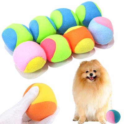 2/4PCS Colorful Soft Balls Dog Favors Indoor Outdoor Toss Catch Chasing Game Props Pet Interactive Activities Exercise Balls ZYF