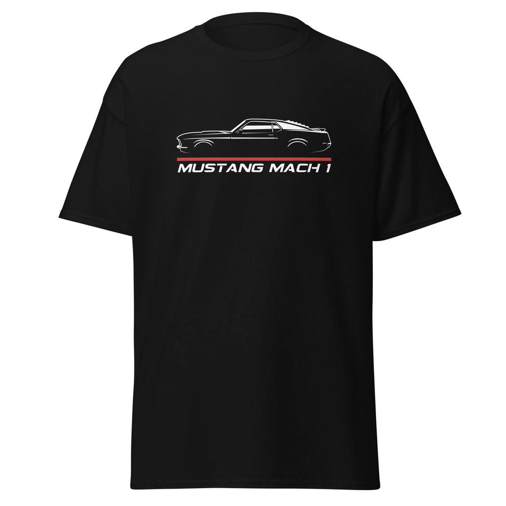 Mustang Mach 1 1970 Shaker Hood Twist Twister Custom Graphic Tee T-Shirt Gift