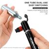 Mini Bike Pump Aluminum Alloy Portable Hand Tire Tube Inflator For Schrader Presta Valve AV FV MTB Road Bicycle CO2 Air Pump