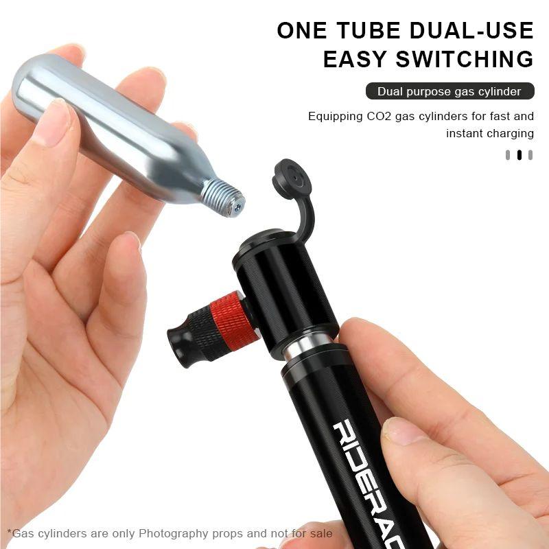 Mini Bike Pump Aluminum Alloy Portable Hand Tire Tube Inflator For Schrader Presta Valve AV FV MTB Road Bicycle CO2 Air Pump