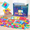 Quick Battle Parent-Child Educational Puzzle Game – Colorful Square Building Blocks for Two Players