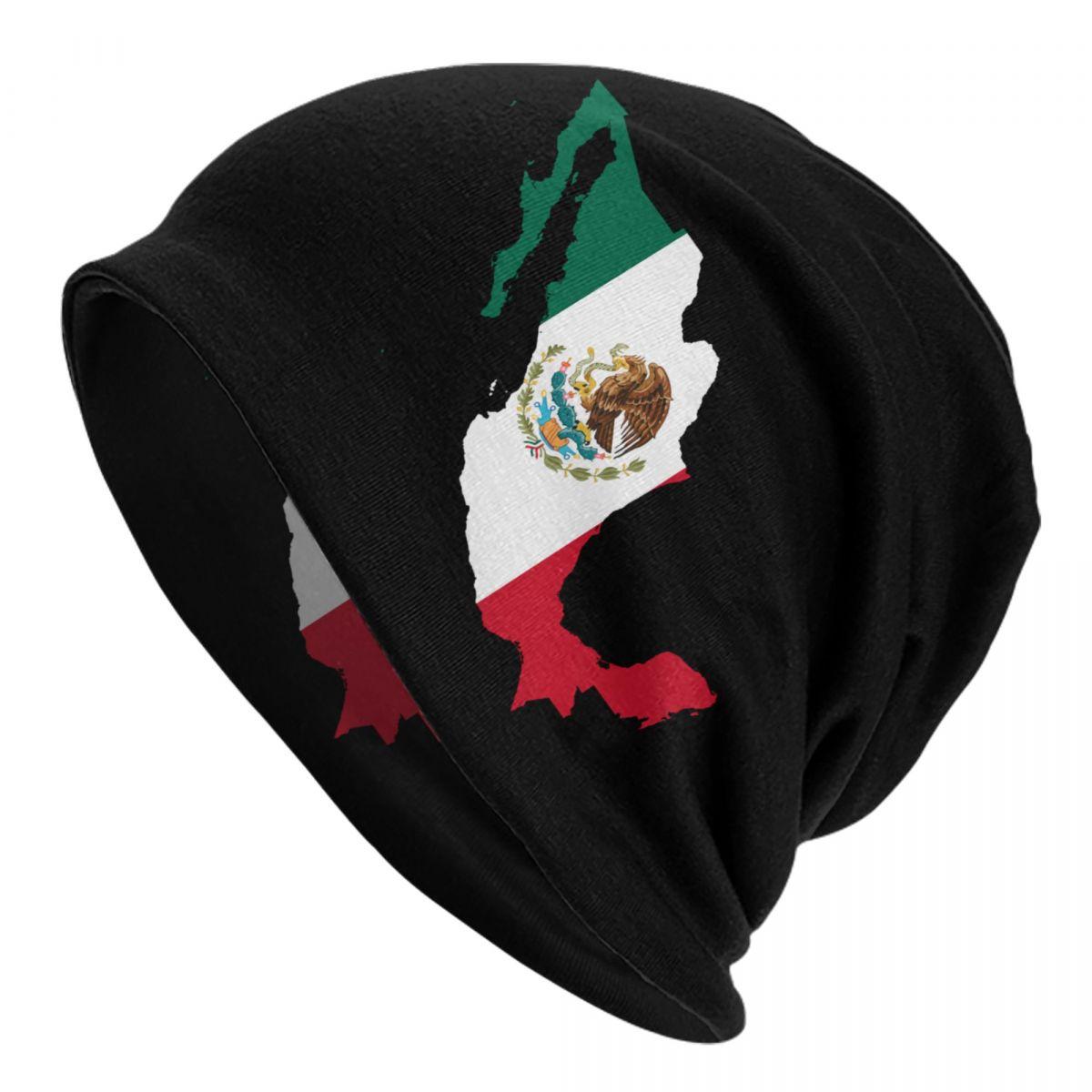 Mexico Aztec Calendar Mexican Flag Bonnet Hats Cool Knit Hat For Women Unisex Autumn Winter Warm Skullies Beanies Caps Beanies Cap