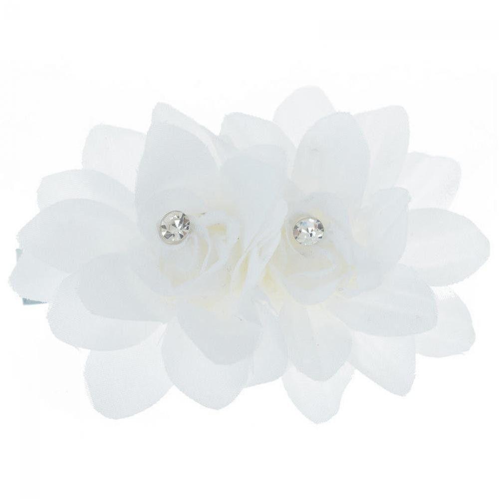 Orchid Flower Bridal White Hair Clip Summer Hair Accessories Wedding
