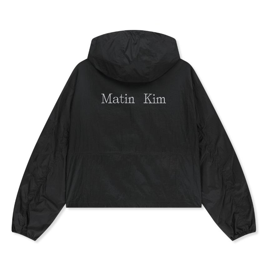 [Matin Kim] BACK LOGO HOODY WINDBREAKER - 3 Colors (Cream / Dark Brown / Blue)