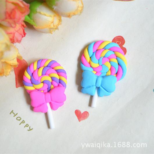 Polymer Clay Bow Lollipop Kit for DIY Phone Charms & Children's Hair Accessories