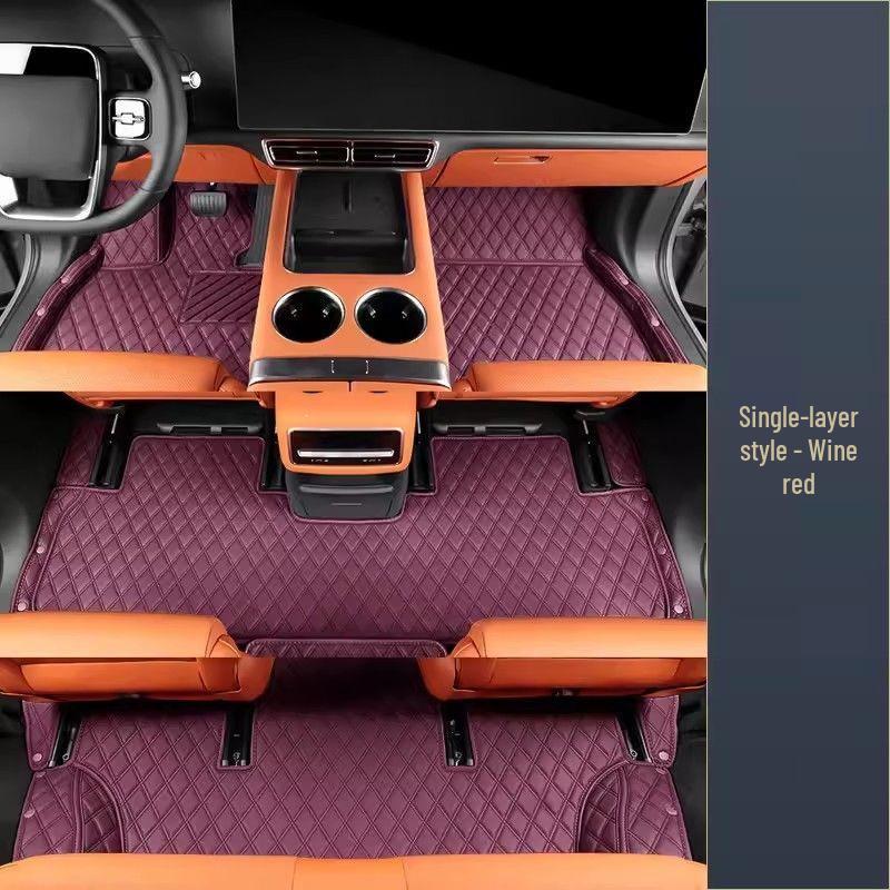 Compatible Li Auto L8 & L9 Full Coverage Car Floor Mats - New L8Pro & L9Max Carpet Style Mats
