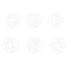 50pcs Paper Clips Cute Rose Shaped Decorative Metal Paperclips with Storage Box for School Office