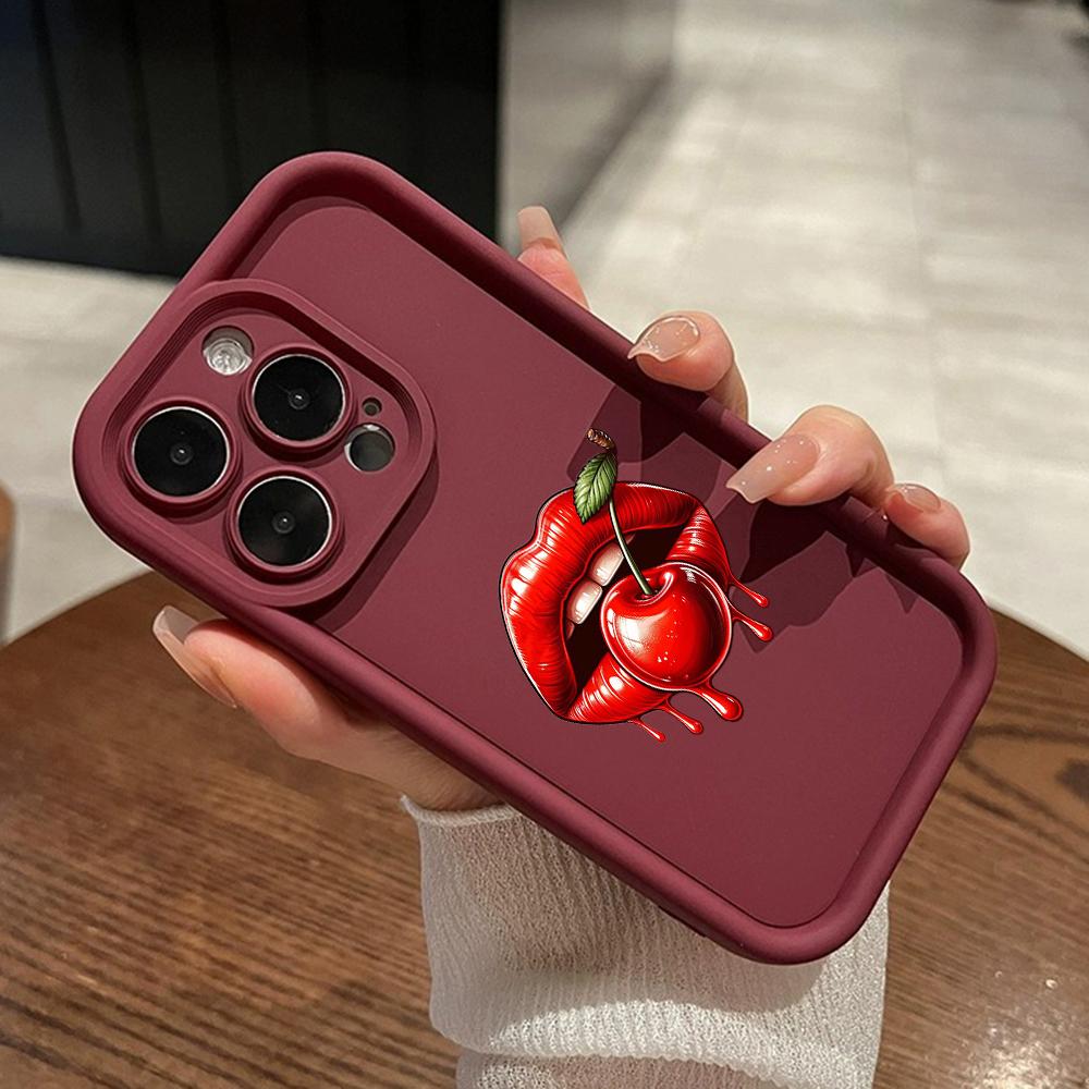 LZ18 Lips Kiss Silicone Phone Case for Xiaomi 11 Lite 5G 14T Redmi 14C 13C A3 Note 12 11 9 10 13 Pro Plus Shockproof Back Cover