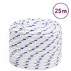 152307 vidaXL Boat Rope White 16 Mm 25 M Polypropylene