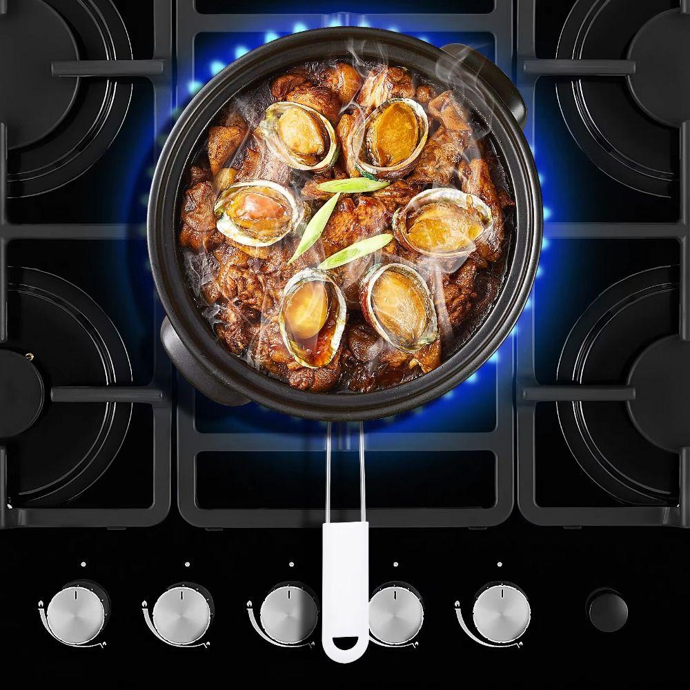 Foldable Heat Diffuser Wood Handle Flame Guard Simmer Plate Pot Holder Insulation Pads  for Cooking