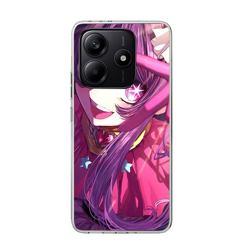 Oshi No Ko Phone Case For Xiaomi Redmi Note 15 14 13 12S 12 Pro Plus 11S 11E 11 11T 10S 10 Art Soft Pattern Cover Redmi Note 14