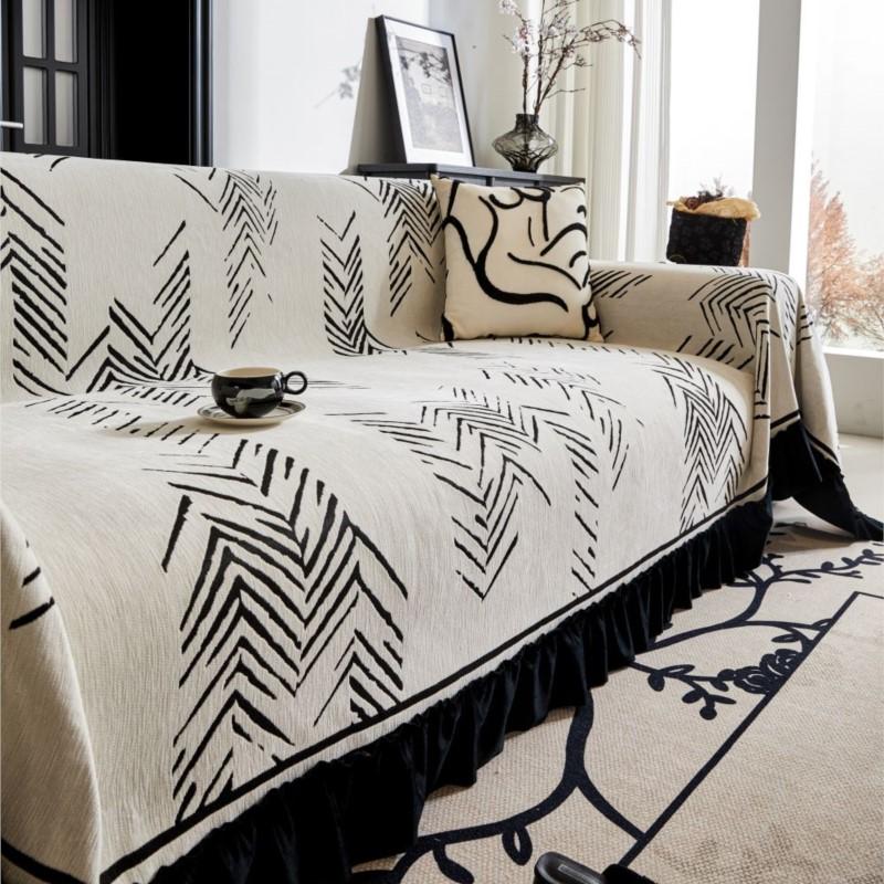 Throw Blankets for Living Room Couple Position Modern Solid Color Waterproof Camping Picnic Blanket Cover Nordic Sofa Cover Mat