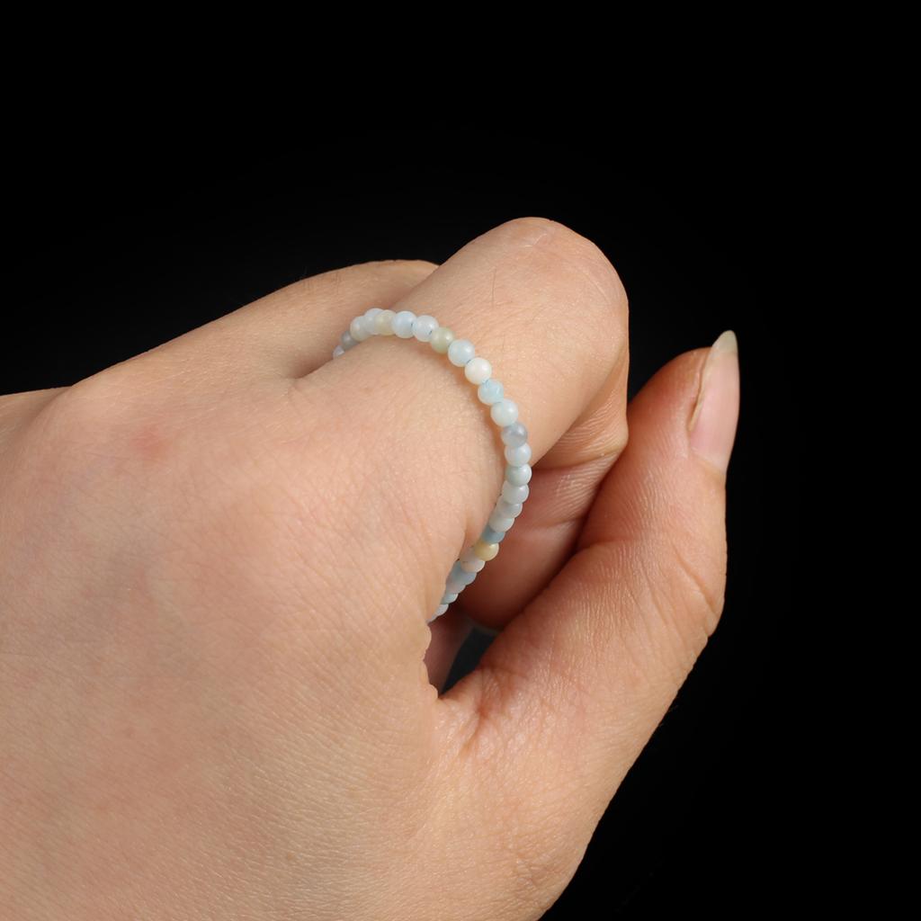 Facettierte Perlen, 2 mm, Naturstein, Amazonit, runde Isolationsperlen für die Schmuckherstellung, DIY-Halskette, Armband, Ohrringe, Zubehör