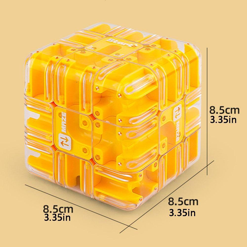 3D Puzzle Ball Maze Toy Stress Resistant Kids Fingertip Puzzle Intelligence Cube Magic Toys  Gift