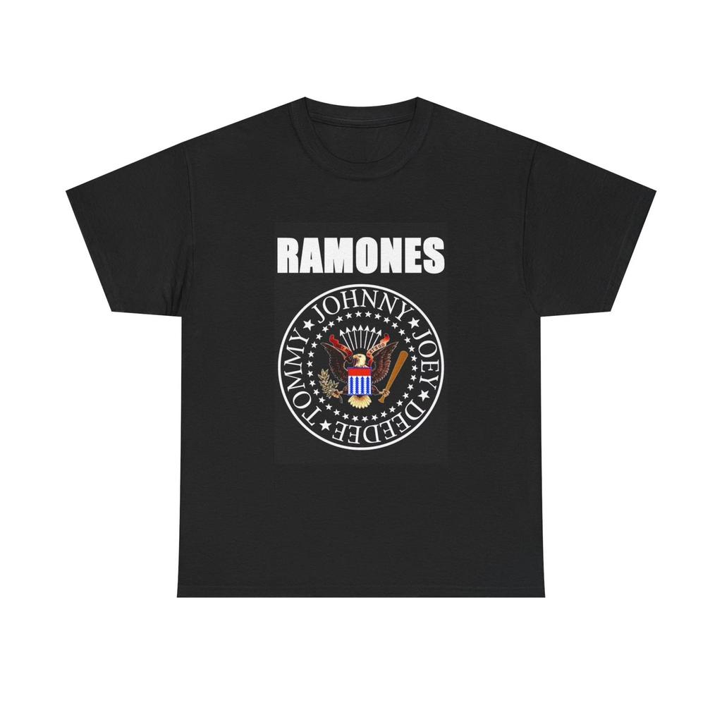 Ramones T-shirt Vintage logo rock graphic punk Unisex Heavy Cotton Tee
