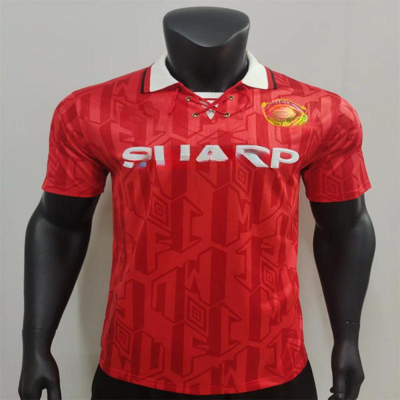 Vintage jersey Red Devils Triple Crown home short-sleeved No. 7 Beckham M replica jersey short-sleeved football jersey S