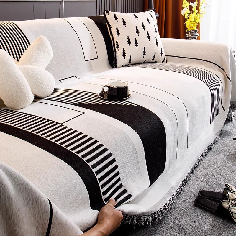 

Легкая роскошь Высококачественное шенилловое диванное полотенце Четыре сезона Универсальный Всеобъемлющий чехол на диван Пылезащитный чехол Цельный тканевый чехол на диван 180*300cm