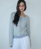 Lense Hook Boucle Cardigan Gray