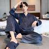 Men's Loose-Fit Long-Sleeved Home Wear Set