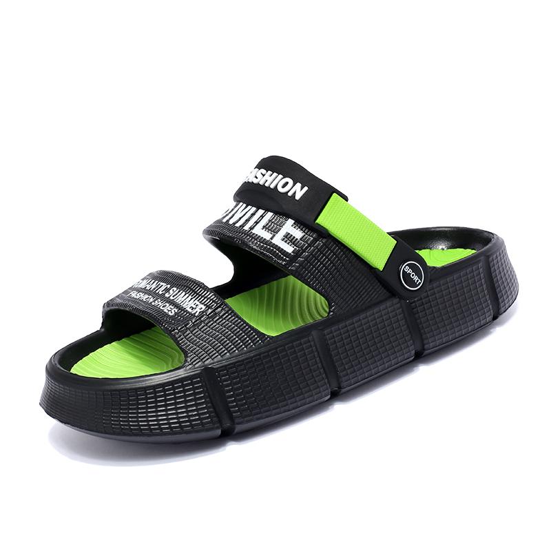 Fashion Young Fashion Men's Slippers EVA Thick Bottom Mixed Colors Mens Casual Shoes Men Slip-on Sandals Summer Beach Male Sports Slides