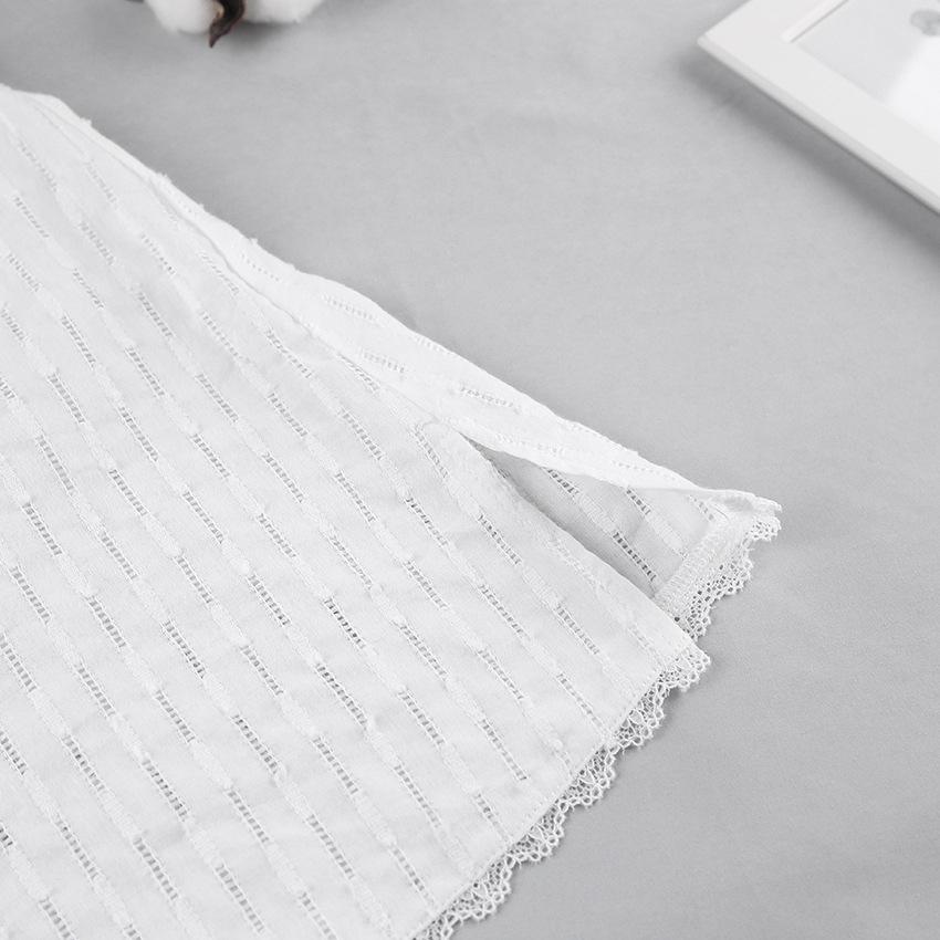 2025 Spring/Summer Women's Cotton Silk Spaghetti Strap Nightdress - Sexy, Hollow-Out, Fashionable Short Skirt Pajamas