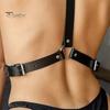 Bondage Strap Faux Leather BDSM Erotic Harness Adjustable Goth Body Garter Couple Sex Game Prop Enhance Relationship Honeymoon Bedroom Body Strap