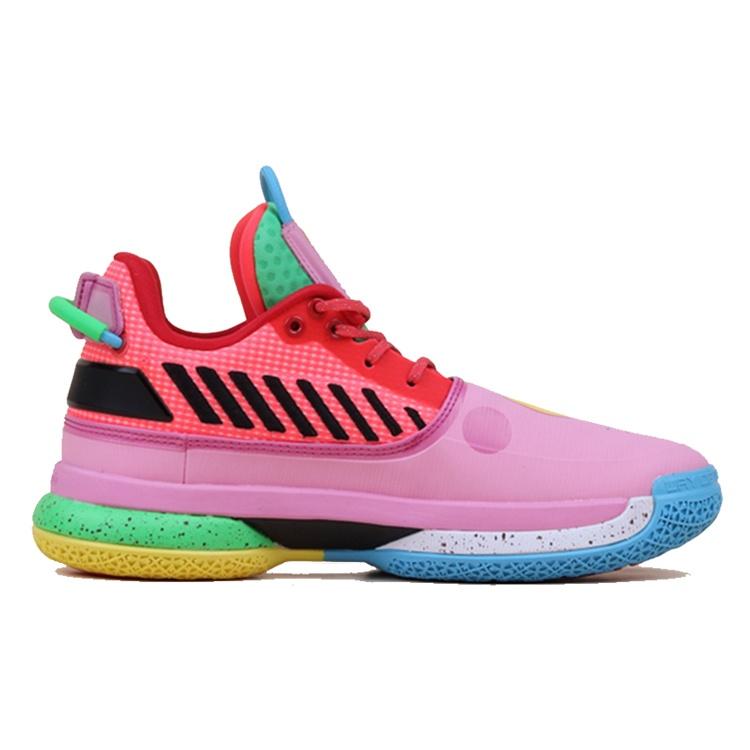 Li-Ning Li Ning WOW 7 Way Of Wade 7 Slip Resistant Lightweight Non Slip Lightweight Low Top Basketball Shoes Women's Pink ABAN135-4