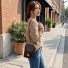Oil Wax Leather Crossbody Bag Trendy Shoulder Bag New Small Square Bag  Daily