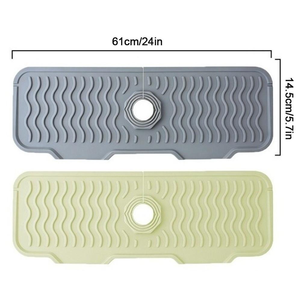 Multi-Functional Faucet Pad 61cm Extra-long Water Drip Tray New Sink Draining Pad Home Use