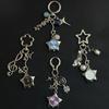 Retro Star Watch Keychain Y2K Carabiner Pendant Couple'S Bag Charms Hangings Ornament Accessories