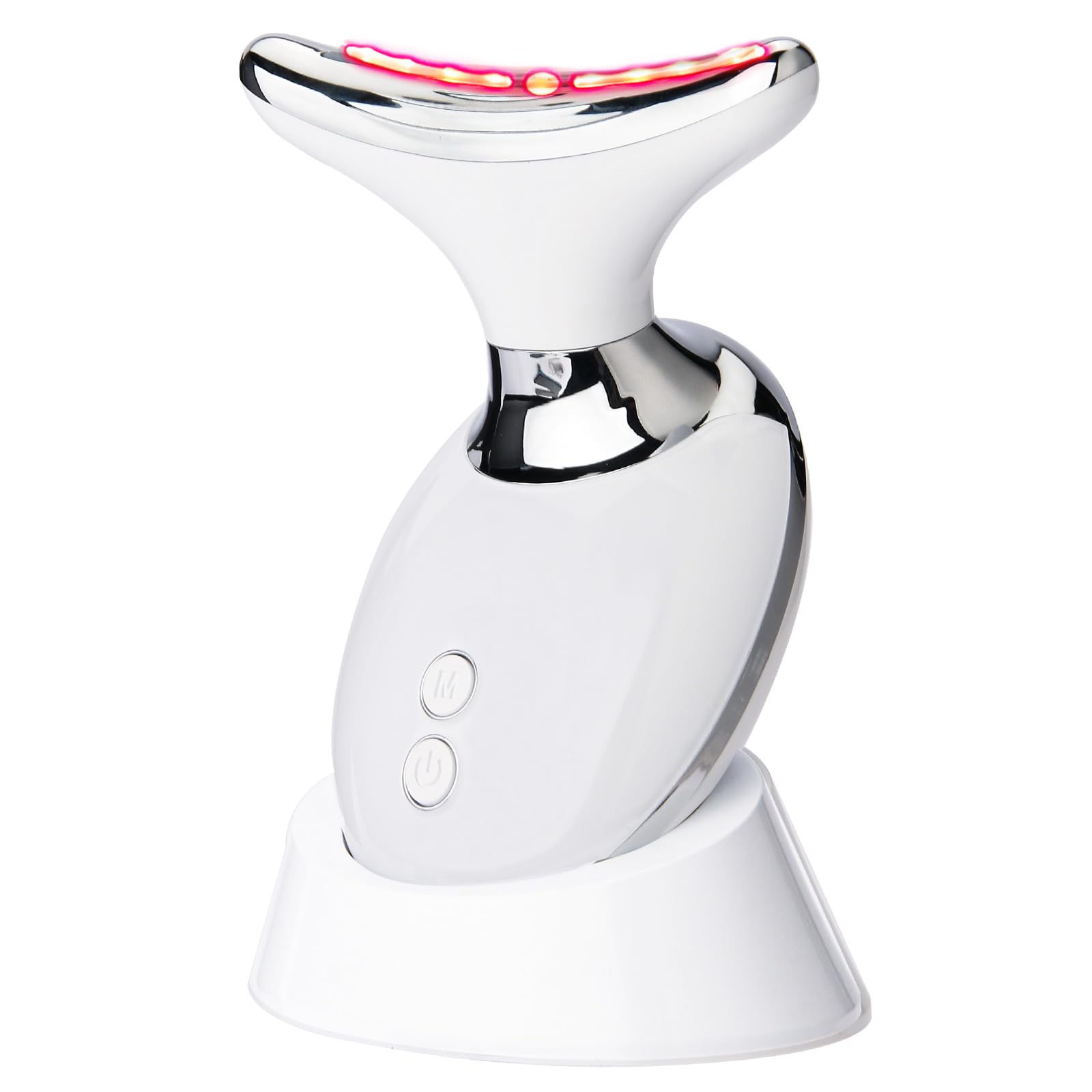 

EMS Лицевой Световой Красоты Нагрев и для и Тела Идеально для Бизнеса или Дневных Подарков Массажер, 7-цветный Ролик, Многофункциональная Вибрация, Рот, Шея, белый