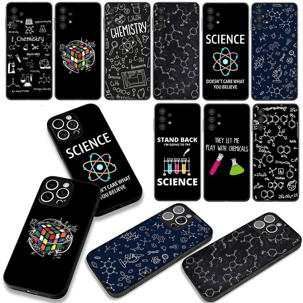 Cover for Samsung Galaxy A07 A13 A12 A14 A23 A42 A50 A51 A52 A53 A70 A71 A72 A21S A04 Note 20 9 8 10 Case Chemistry Science