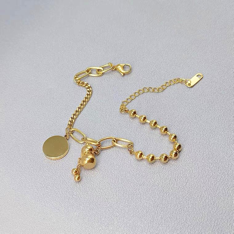 Retro ethnischer Stil kleine Kürbisarmband Damen Europäischer und Amerikanischer Hip-Hop Schmuck Titanstahlarmband