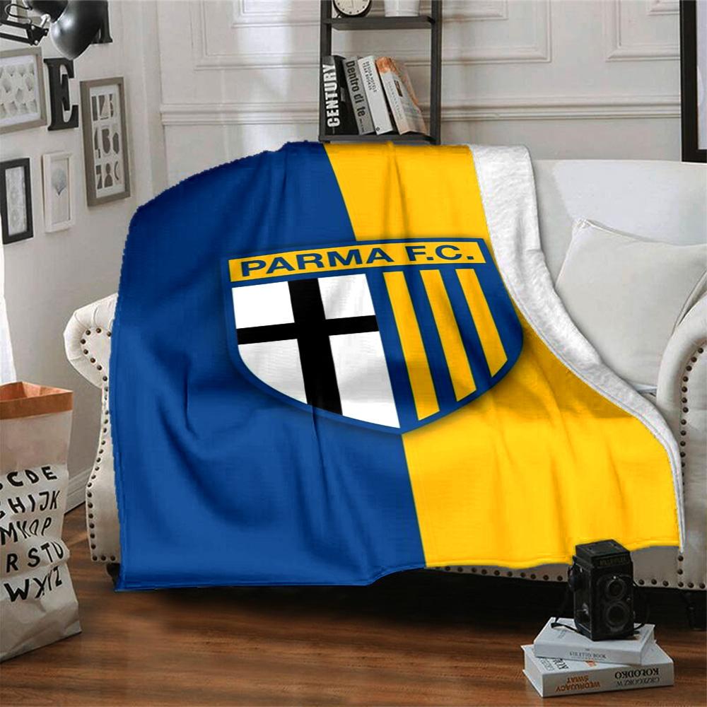 Parma F.C Druck Flanelldecke Hohe Qualität Warm Gemütlich Decke für Alle Jahreszeiten Perfekt für Geschenke Heimdekoration