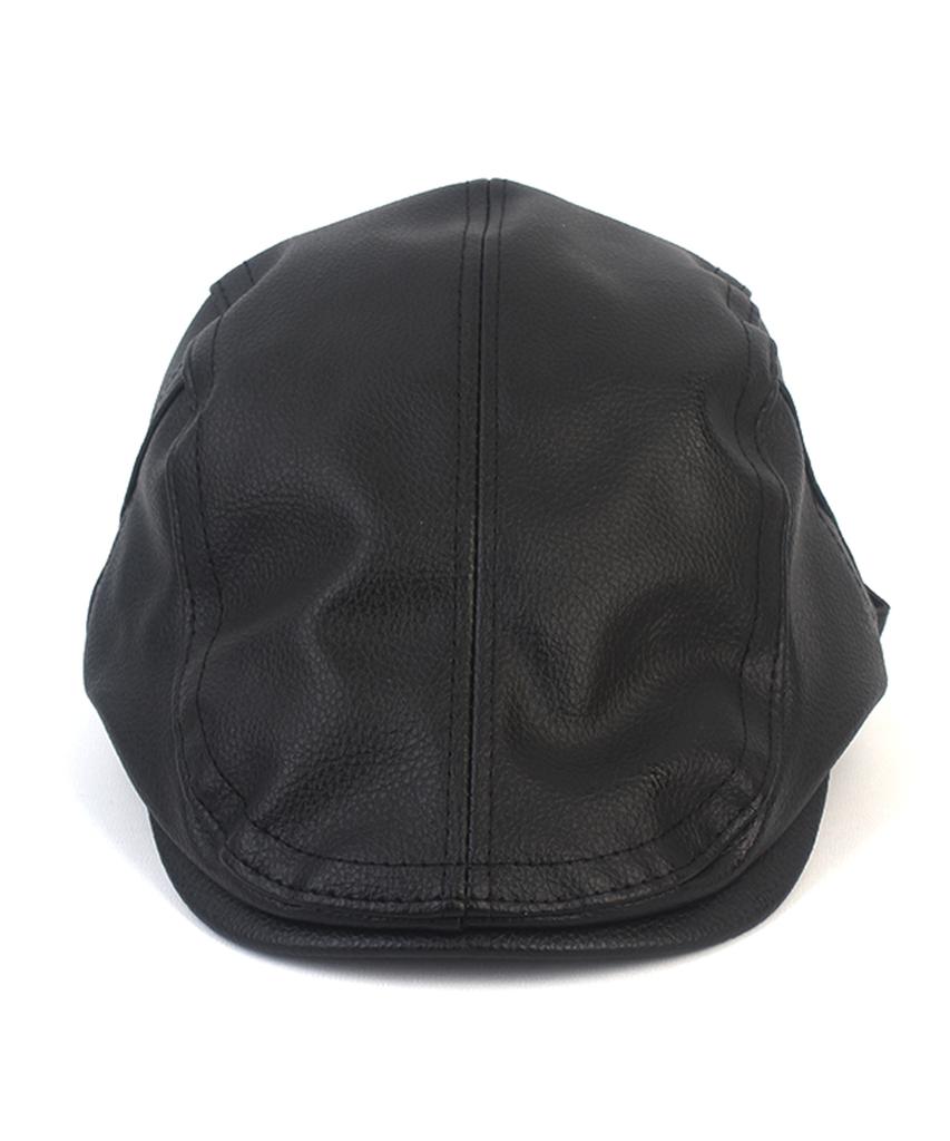 Yunibeosyeolkemiseuteuli Hard Leather Black Sidebelt Hunting Cap