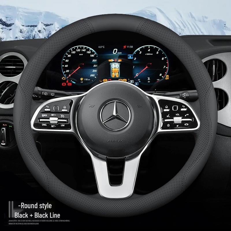 Mercedes-Benz Steering Wheel Covers for C-Class, E-Class, C200L, E300L, GLC260, GLB, GLA.