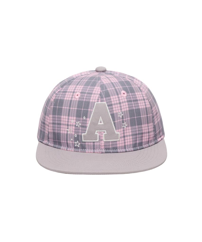 AMES-WORLDWIDE A Check Ball Cap Pink