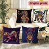 Bohemian Leopard Print Pillow Covers Pattern Cushion Cover Suitable for Sofa Bedroom Car Pillow Cover